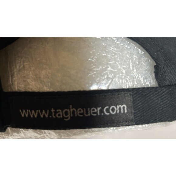 TAG HEUER Logo Adjustable Strapback hat Black 100 Cotton cap - Picture 4 of 8